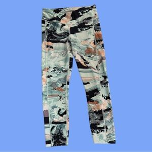 Under Armour Abstract Print Leggings - Black, Gray, Pink, Green